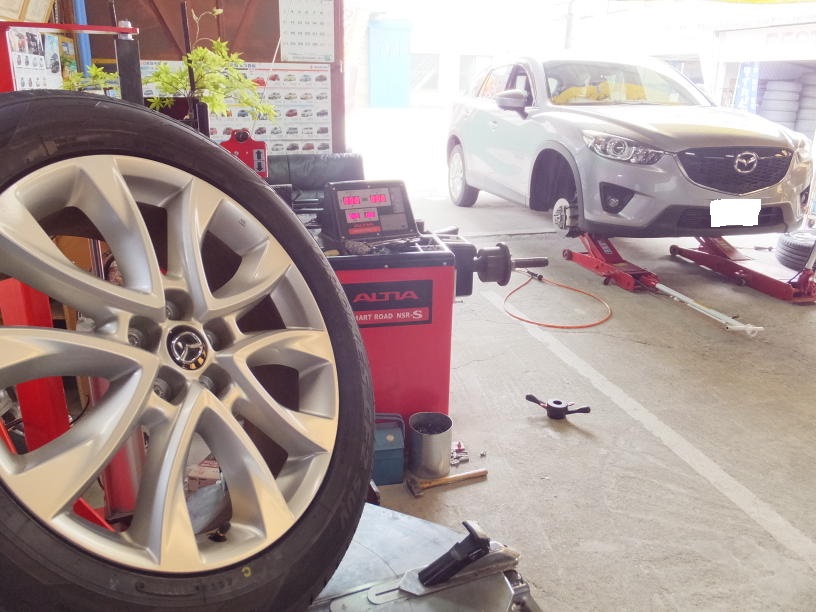 CX5 タイヤ交換 225/55R19