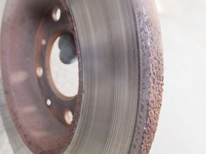 ブレーキディスクローター 深い傷